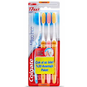 Colgate Mikro İnce Compact 4'lü Paket Diş Fırçası 1 Adet