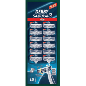Derby Tek Kullanımlık Tip Cartella Samurai 3 12 Adet