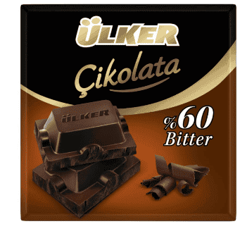 Ülker Bitter Kare Çikolata 60 Gr